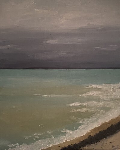 L’orage s’éloigne von Sophie Cousineau, Malerei kaufen auf Singulart