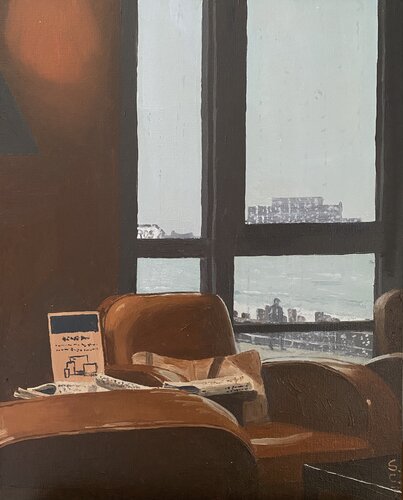 Le promeneur du Sillon par Sophie Cousineau, Peinture en vente sur Singulart