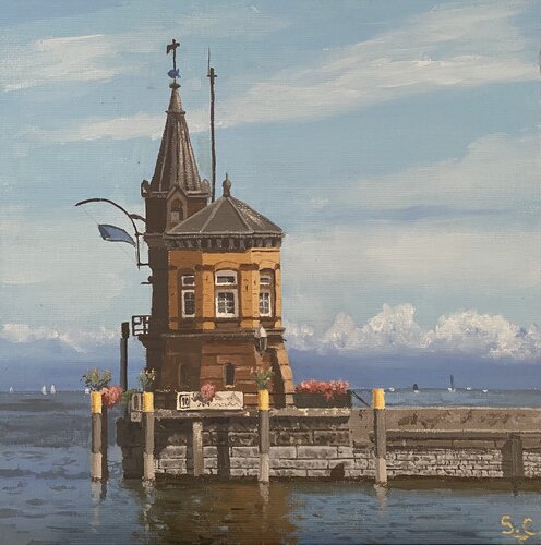 Le gardien de la mer du bas di Sophie Cousineau, Pittura in vendita su Singulart