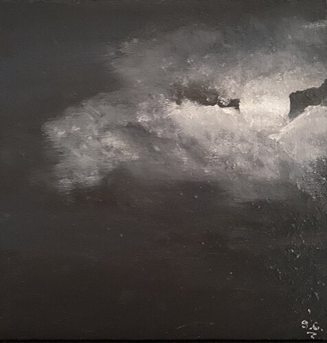 Sister moon par Sophie Cousineau, Peinture en vente sur Singulart