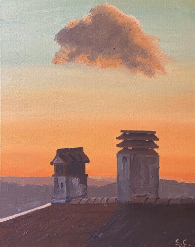 Le solitaire par Sophie Cousineau, Peinture en vente sur Singulart