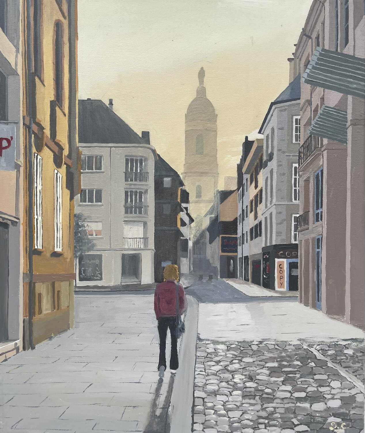 La ville est à moi Sophie Cousineau Dipinto originale in vendita