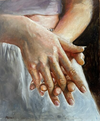 Study of hands von Petra Gruiters, Malerei kaufen auf Singulart