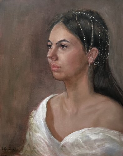 Portrait painted from life von Petra Gruiters, Malerei kaufen auf Singulart