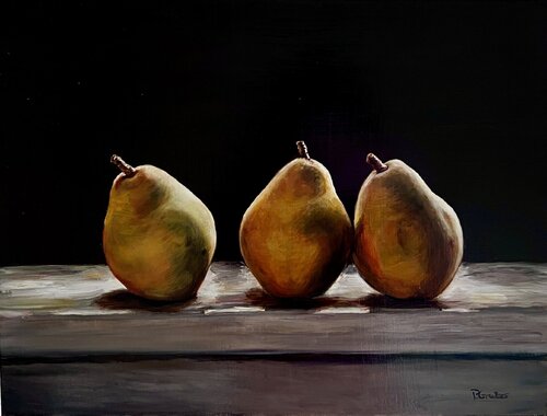 3 pears de Petra Gruiters, Pintura a la venta en Singulart