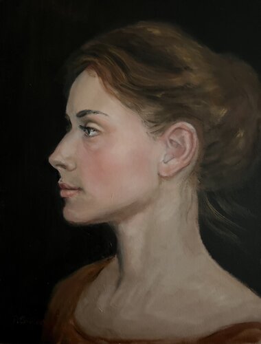 Portraitstudy von Petra Gruiters, Malerei kaufen auf Singulart