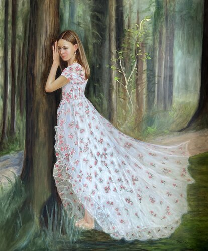 The Path Is Always Near, Even When You Can’t See It” di Petra Gruiters, Pittura in vendita su Singulart