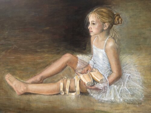 My first ballet class von Petra Gruiters, Malerei kaufen auf Singulart