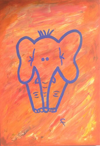 Babyfant van An Hata Gorm, Schilderij te koop op Singulart