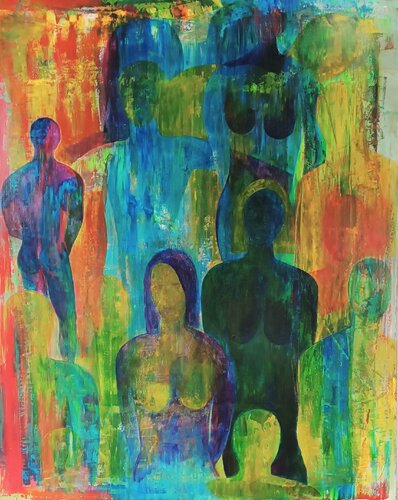 Menschen van Ralf Strauß, Schilderij te koop op Singulart