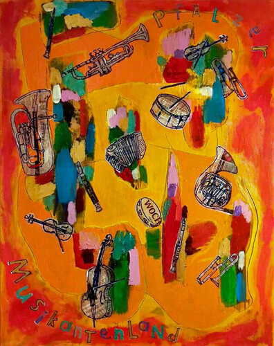 Pfälzer Musikantenland by Ralf Strauß, 油畫 for Sale on Singulart