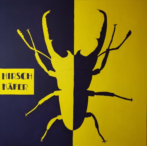 Hirschkäfer by Ralf Strauß, 油畫 for Sale on Singulart