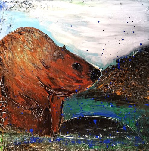 Biber by Ralf Strauß, 油畫 for Sale on Singulart