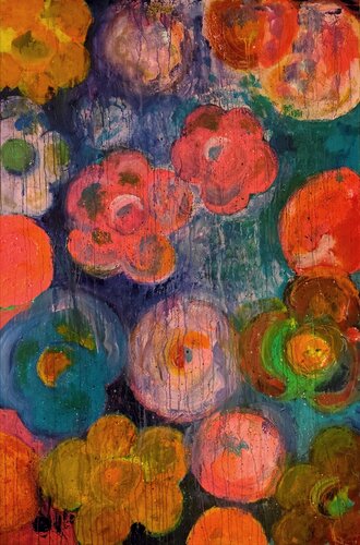 Traurige Blumen by Ralf Strauß, 油畫 for Sale on Singulart