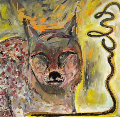 Luchs von Ralf Strauß, Malerei kaufen auf Singulart