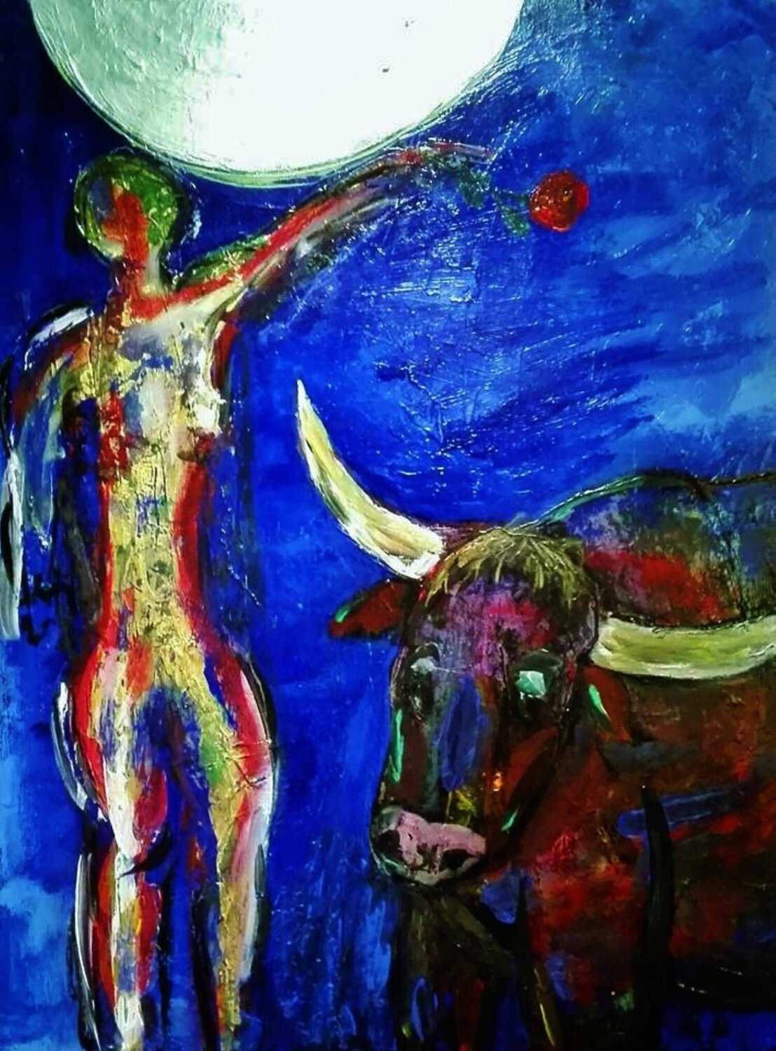 Eine Rose für den Stier Ralf Strauß