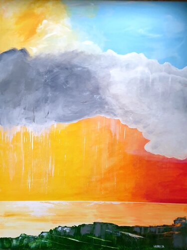 Stormy summer day par Eva Vertes, Peinture en vente sur Singulart