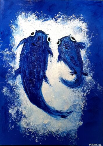 Together No. 2. von Eva Vertes, Malerei kaufen auf Singulart