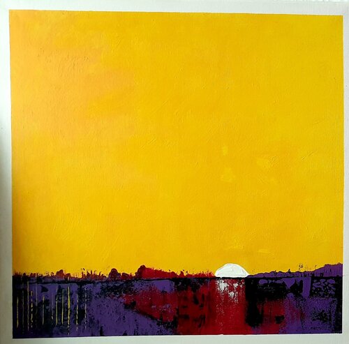 Sunset variations - yellow Eva Vertes