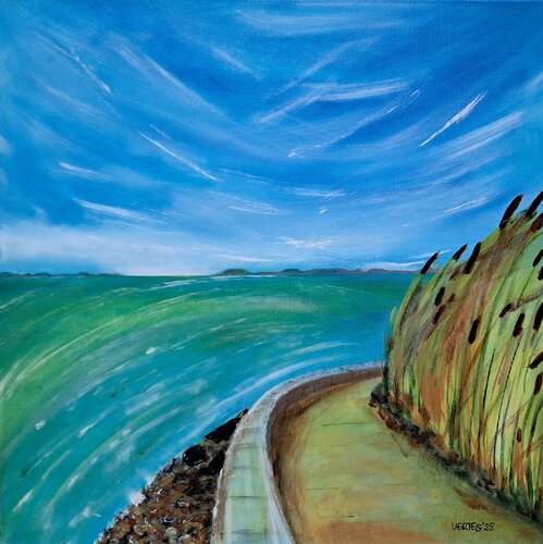 Balaton flow von Eva Vertes, Malerei kaufen auf Singulart