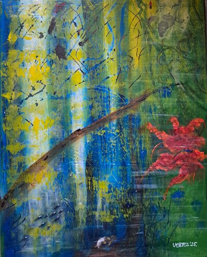 Underwater with coral von Eva Vertes, Malerei kaufen auf Singulart