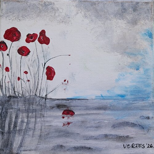 Little poppies by Eva Vertes, Painting for Sale on Singulart