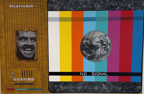 NO SIGNAL van Imane Dejardin, Schilderij te koop op Singulart