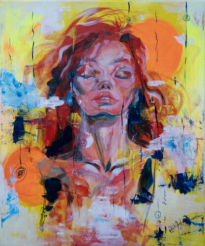 Unter der Sonne van Alita Ruf, Schilderij te koop op Singulart