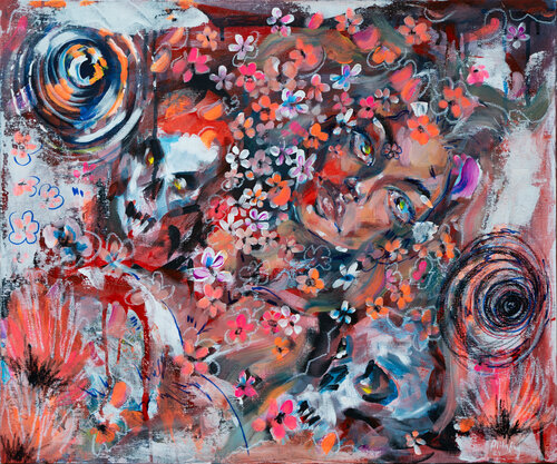 Angst vor dem Tod van Alita Ruf, Schilderij te koop op Singulart