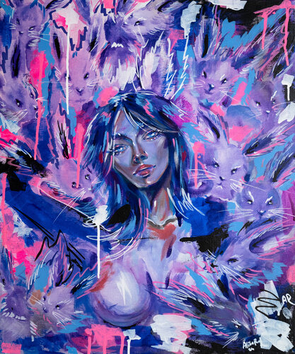 Umhüllte Zärtlichkeit van Alita Ruf, Schilderij te koop op Singulart