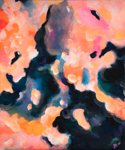 Saturns Wolken van Alita Ruf, Schilderij te koop op Singulart