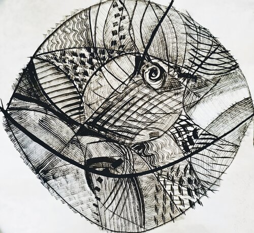 Circulaire #4 von Sonia Roseval, Werk auf Papier kaufen auf Singulart