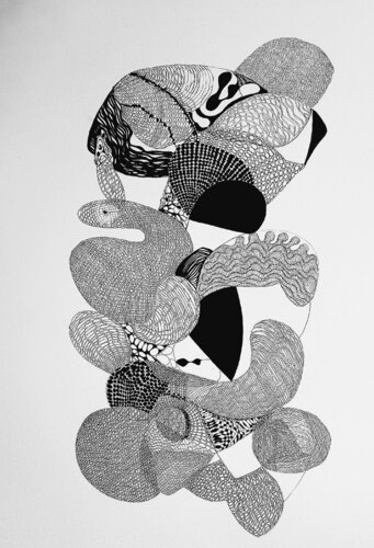 Limited edition  Connections #1 van Sonia Roseval, Werk op papier te koop op Singulart