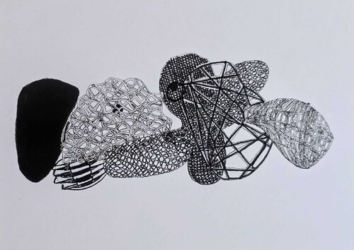 Traveling Lines: From the True North.#4 by Sonia Roseval, Drawing for Sale on Singulart