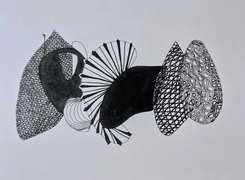 Traveling Lines: From the True North.#6 by Sonia Roseval, Drawing for Sale on Singulart