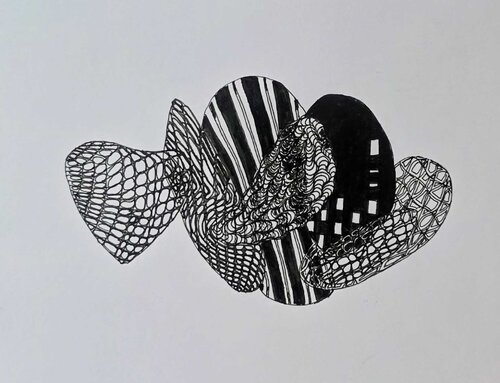 Traveling Lines: From the True North.#10 by Sonia Roseval, Drawing for Sale on Singulart