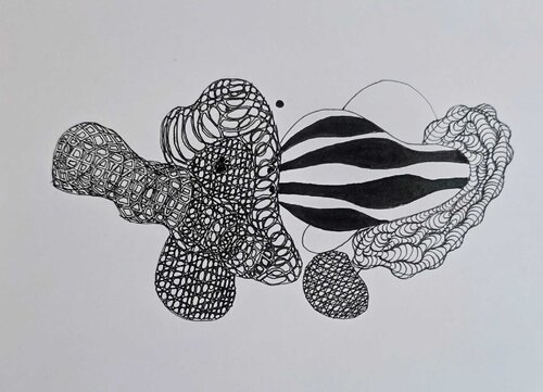 Traveling Lines: From the True North.#11 de Sonia Roseval, Dibujo a la venta en Singulart
