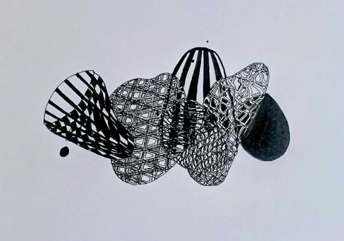Traveling Lines: From the True North.#16 de Sonia Roseval, Dibujo a la venta en Singulart