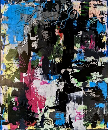 Blue Lining by Andrea Porten, Painting for Sale on Singulart