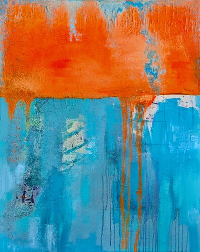 Orange Juice By The Sea III di Andrea Porten, Pittura in vendita su Singulart