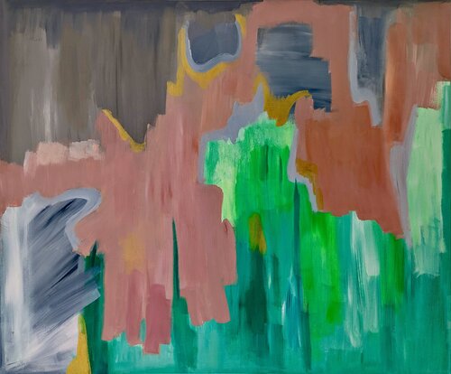 Green Lining I de Andrea Porten, Pintura a la venta en Singulart