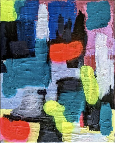 How Did It Happen? di Andrea Porten, Pittura in vendita su Singulart