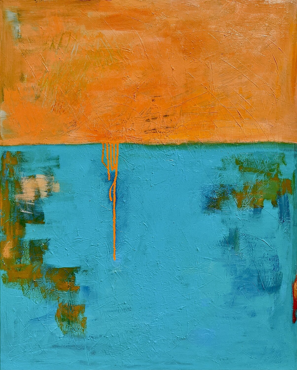 Orange Juice By The Sea I Andrea Porten Originalgemälde zu verkaufen