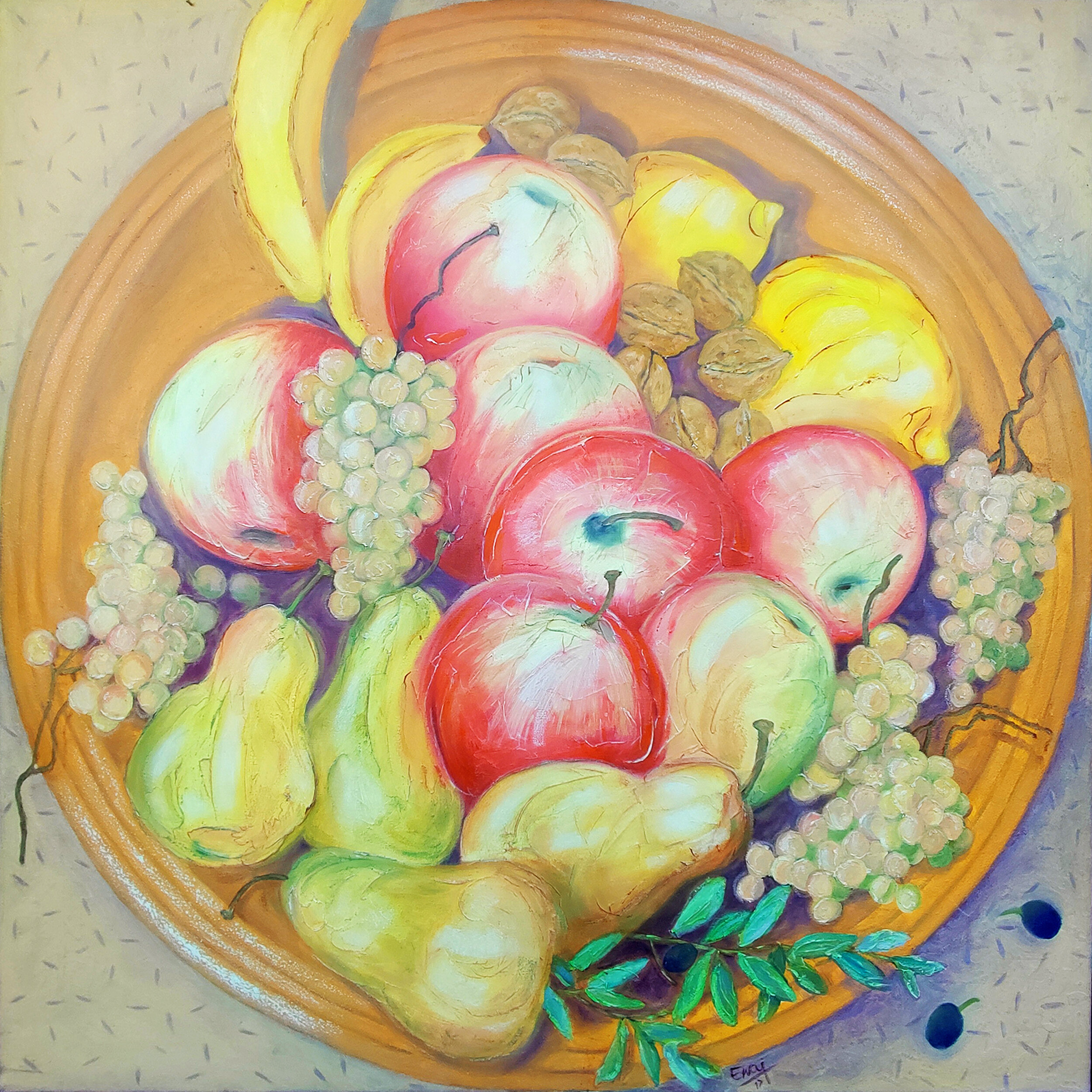 Stillleben mit Obstschale