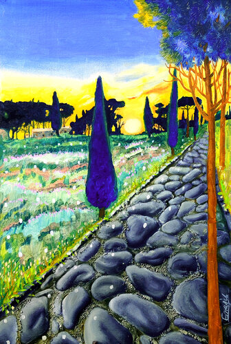 Römische Impressionen 2 van Ewa Jablonski, Schilderij te koop op Singulart