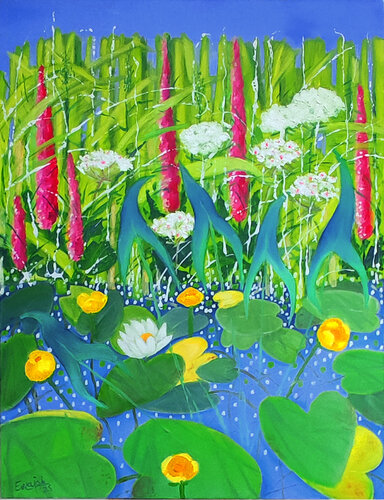 Nationalpark Unteres Odertal. 2 di Ewa Jablonski, Pittura in vendita su Singulart