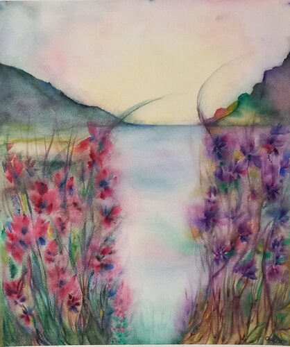 AURORA ROSA by Lucia Luce, Work on Paper for Sale on Singulart