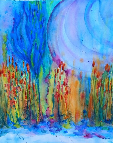 NOTTE CROMATA by Lucia Luce, Work on Paper for Sale on Singulart
