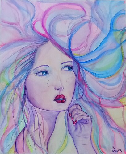 ETEREA ROSA by Lucia Luce, Painting for Sale on Singulart