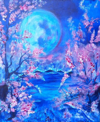 FIOR DI LUNA by Lucia Luce, Painting for Sale on Singulart